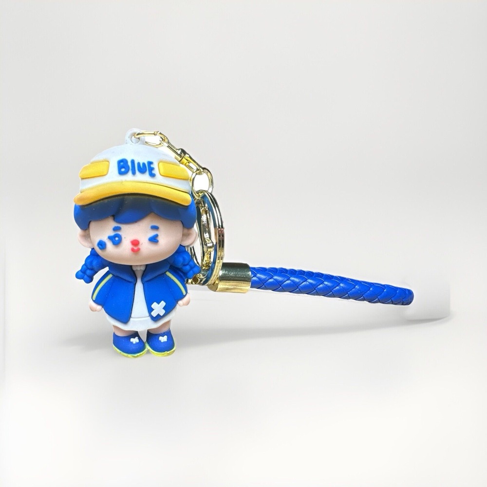 Bewudy Kawaii Backpack Cartoon Rubber‎ Doll Keychain Bag Pendant Anime Charm